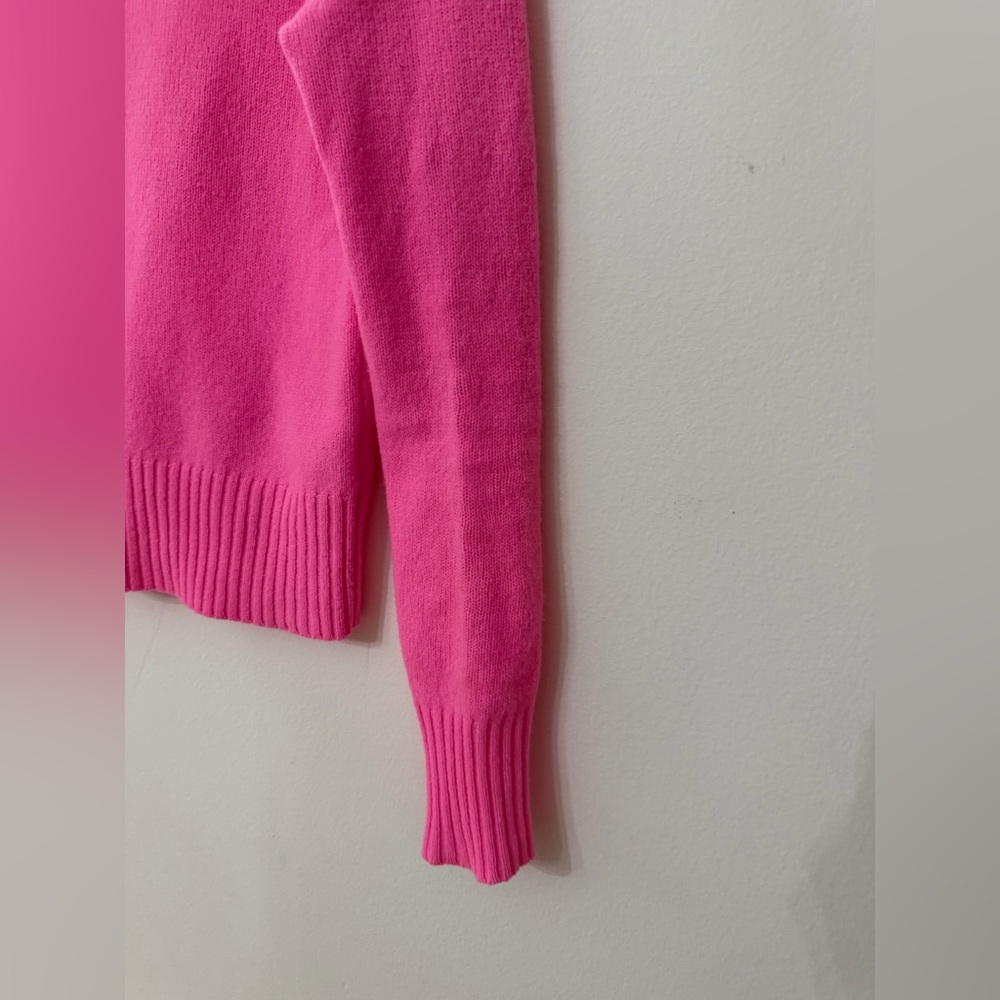 💖 J.Crew 100% Wool Crewneck Sweater – Hot Pink – XXS 💖 - Picture 4 of 13
